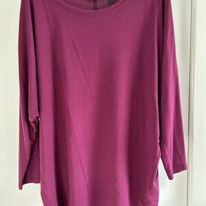 Tahari Women's Dolman Sleeve Magenta Top